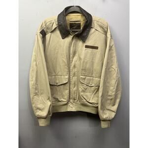 Vintage Cockpit Type A-2 USAF USAAF Flight Bomber Jacket Size L Army Air Force‎